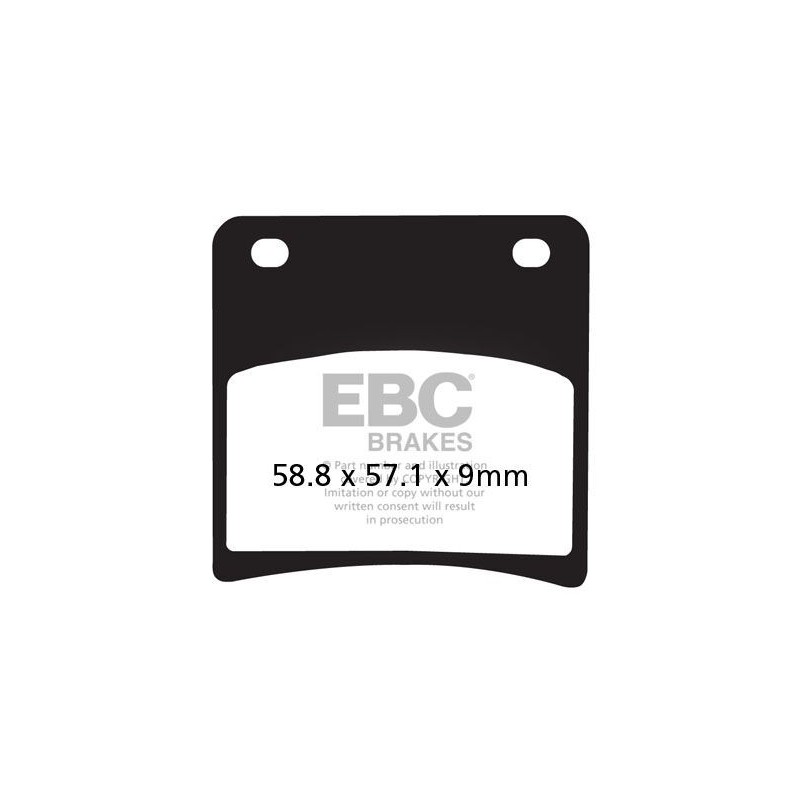 Plaquettes de Frein EBC Arrière Semi-Sintérisées 146V