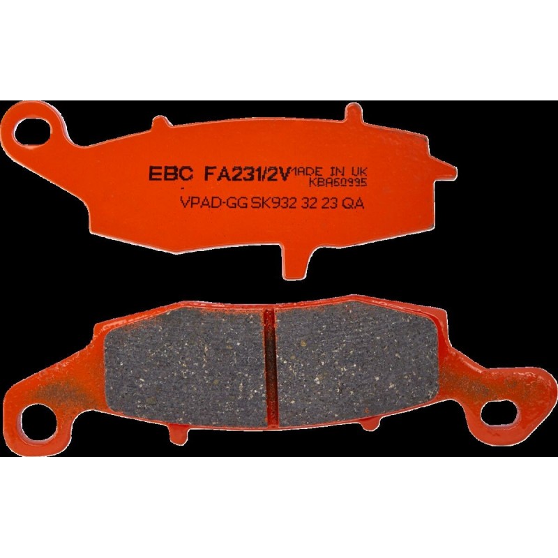 Plaquettes de Frein EBC Arrière Semi-Sintérisées 231/2V