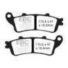 Plaquettes de Frein EBC Arrière Semi-Sintérisées 261/2V