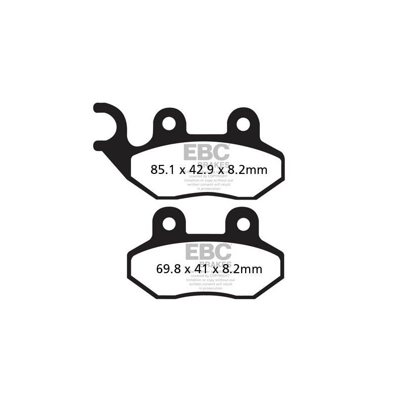 Plaquettes de Frein EBC Avant métal fritté "FA-HH" 264