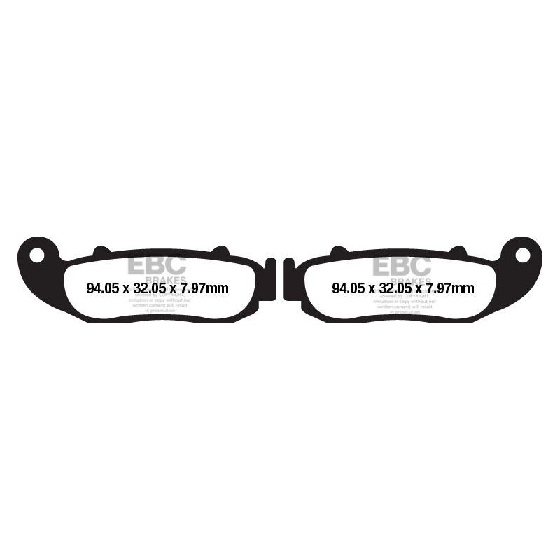 Plaquettes de Frein EBC Avant Métal fritée "R" 664R