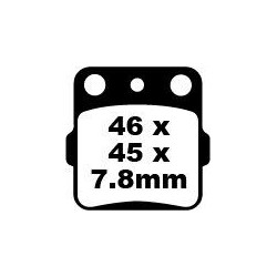 Plaquettes de Frein EBC Arrière Tout terrain Carbon "X" 084TT