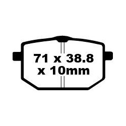 Plaquettes de Frein EBC Avant Organique serie FA 118