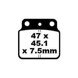 Plaquettes de Frein EBC Arrière Tout terrain Carbon "X" 137TT
