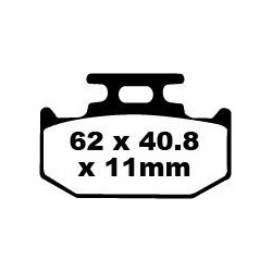 Plaquettes de Frein EBC Arrière Tout terrain Carbon "X" 152/2TT