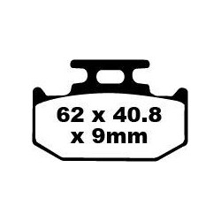 Plaquettes de Frein EBC Arrière Tout terrain Carbon "X" 152TT