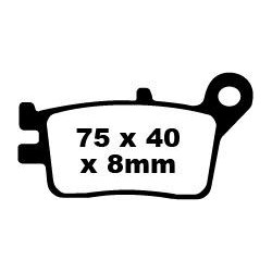 Plaquettes de Frein EBC Arrière Organique serie FA 153