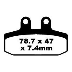 Plaquettes de Frein EBC Arrière Organique serie FA 256
