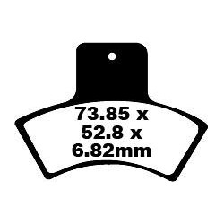 Plaquettes de Frein EBC Arrière Tout terrain Carbon "X" 270TT