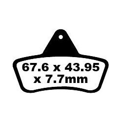 Plaquettes de Frein EBC Tout terrain Carbon "X" 271TT