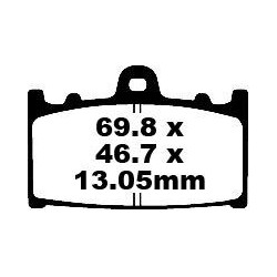 Plaquettes de Frein EBC Arrière Tout terrain Carbon "X" 366TT