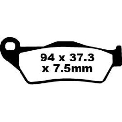 Plaquettes de Frein EBC Arrière Tout terrain Carbon "X" 181TT