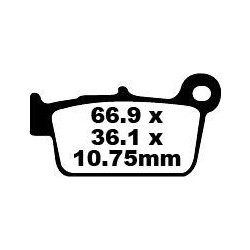 Plaquettes de Frein EBC Arrière Tout terrain Carbon "X" 367TT
