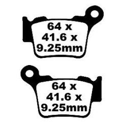 Plaquettes de Frein EBC Arrière Tout terrain Carbon "X" 368TT