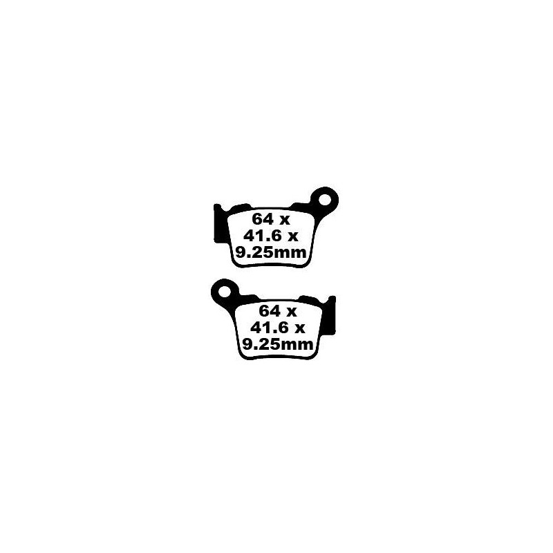 Plaquettes de Frein EBC Arrière Tout terrain Carbon "X" 368TT