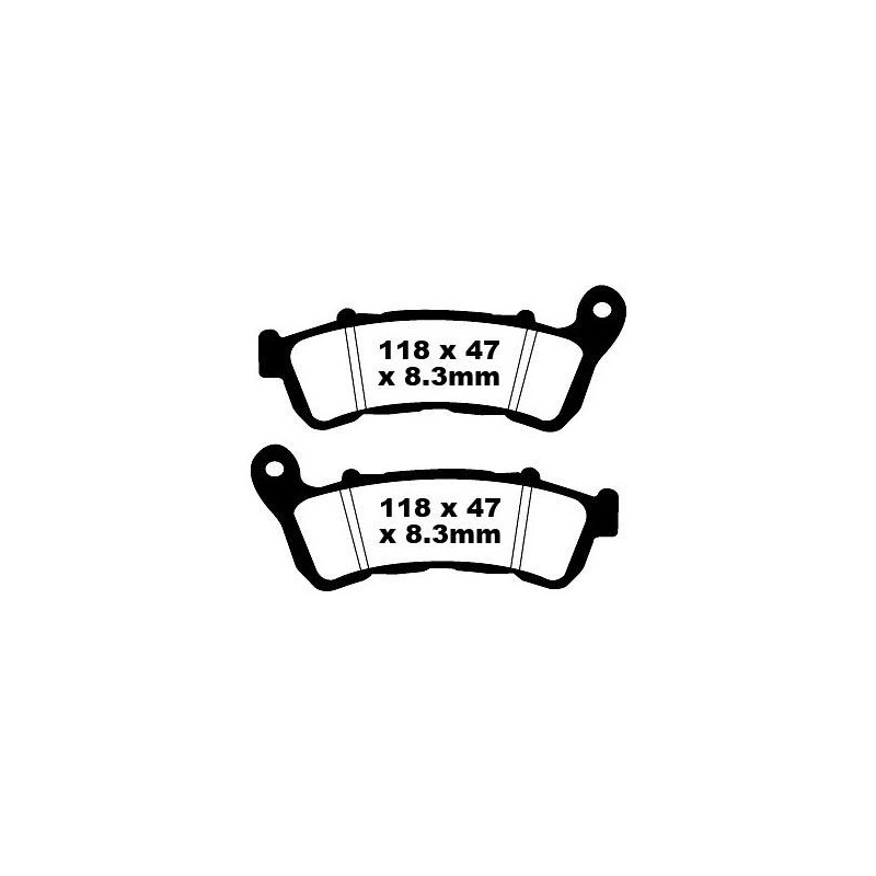 Plaquettes de Frein EBC Avant Organique serie FA 388