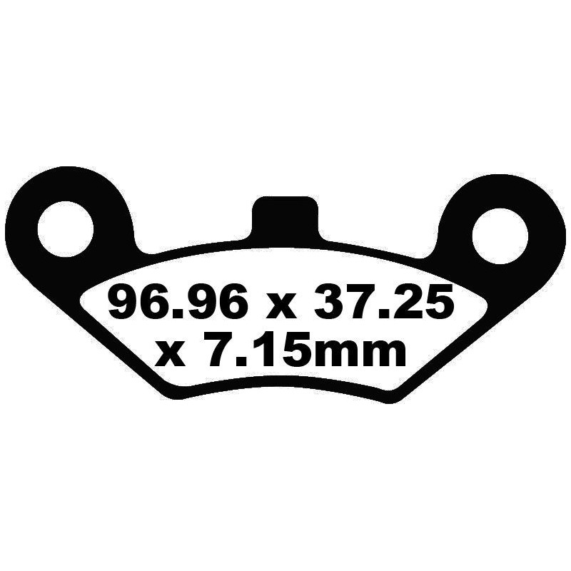 Plaquettes de Frein EBC Arrière Tout terrain Carbon "X" 453TT