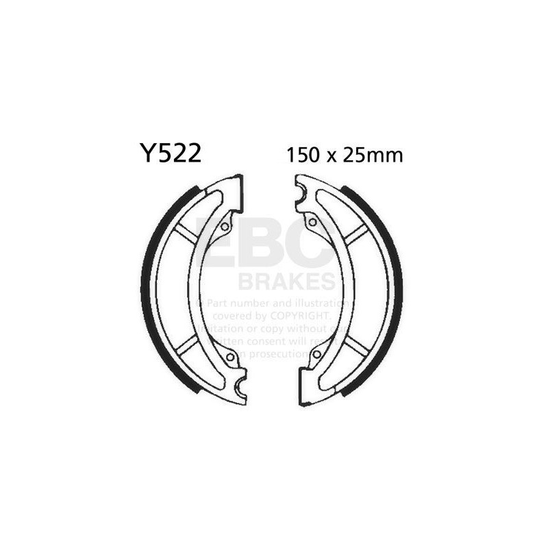 Mâchoires de frein EBC Avant Carbon Graphite "X" 522