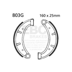 Mâchoires de frein EBC Avant Organique rainurées "G" 803