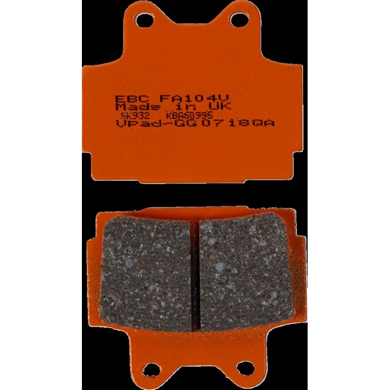 Plaquettes de Frein EBC Arrière Organique serie FA 104