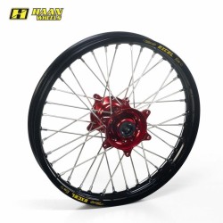 Roue complète Haan wheels BETA 13- 18 x 2,15 moyeu rouge / cercle noir
