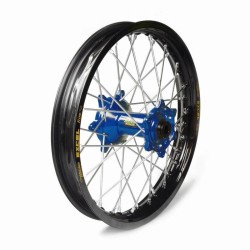 Roue complète Haan wheels YZ 65 18- 12-1,60 arrière moyeu bleu / cercle noir