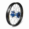 Roue complète Haan wheels YZ 65 18- 12-1,60 arrière moyeu bleu / cercle noir