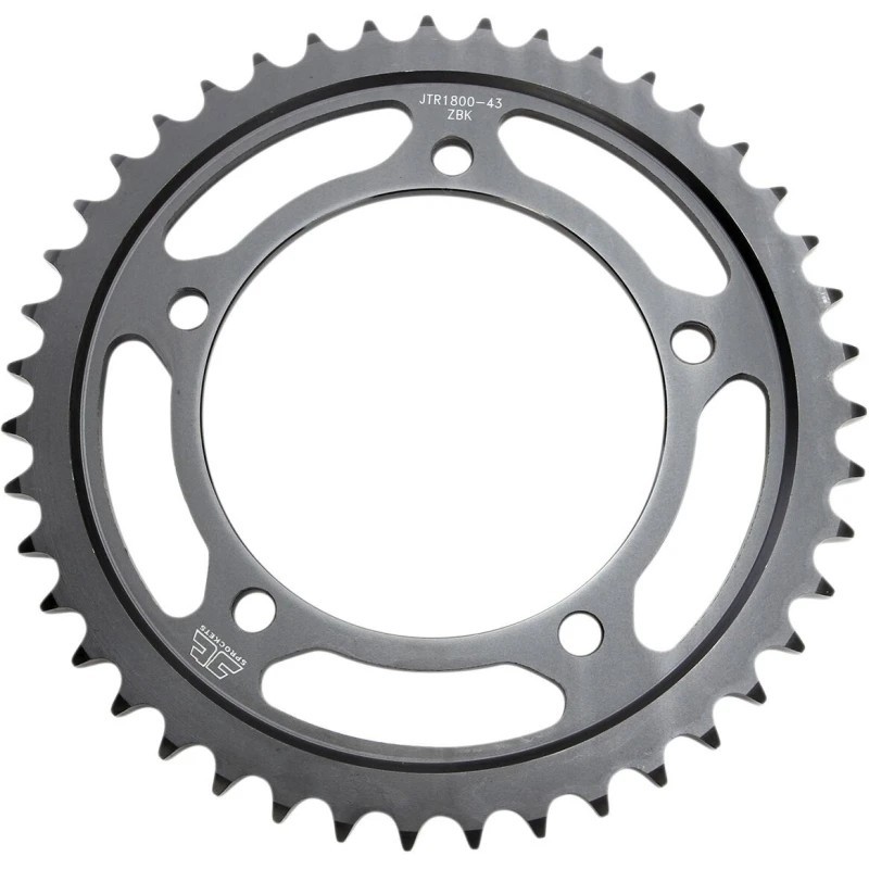 Couronne JT SPROCKETS JTR1800 ZBK 44 dents - pas de 530 acier carbone C49