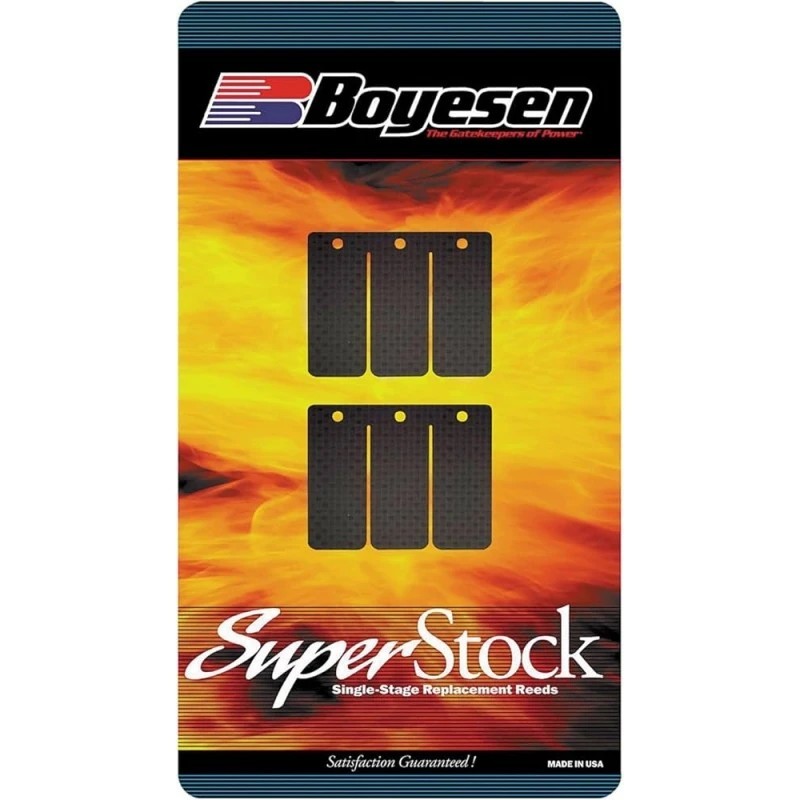 Clapets carbone Boyesen Super Stock Suzuki 250 RM 1996 à 2002