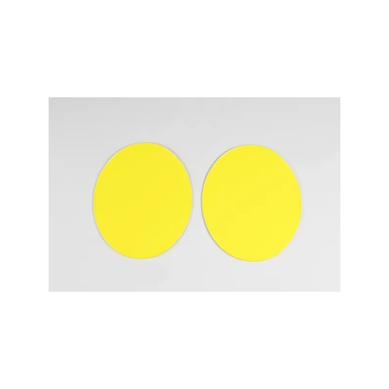 Plaque avant oval vintage UFO type 70 Jaune  x 2
