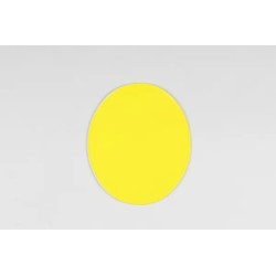 Plaque avant oval vintage UFO type 70-  Jaune