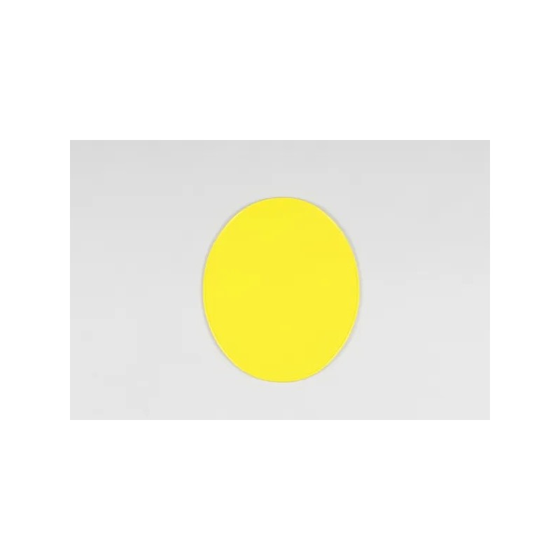 Plaque avant oval vintage UFO type 70-  Jaune