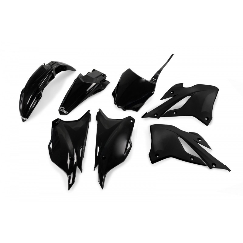Kit plastiques UFO Kawasaki 85 KX 2022 à 2026 Noir