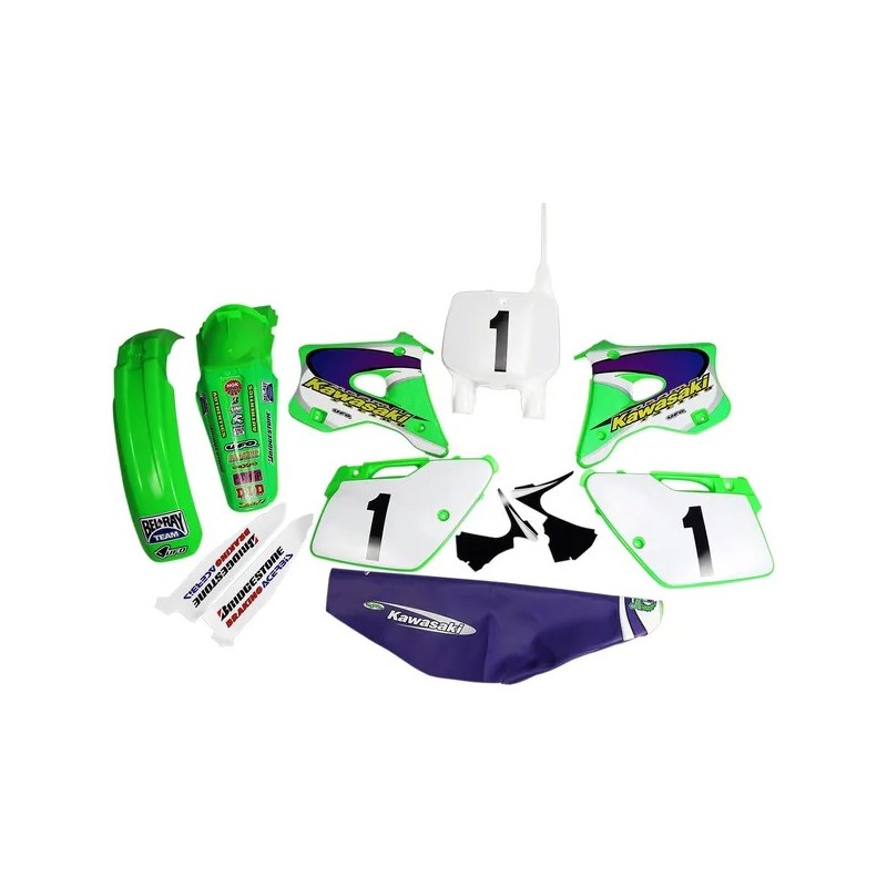 Kit plastiques 125 KX / 250 KX 1994 à 1998 EMIG TEAM USA