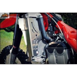 Protections de radiateurs aluminium AXP Rouge  Beta 350RR / 390RR / 430RR / 480RR 14