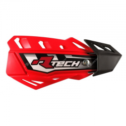 Protège-mains FLX Rouge avec kit montage RTECH