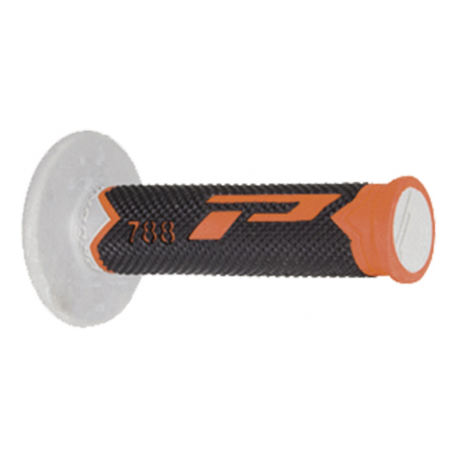 Paire de poignées Progrip 788 MX Triple densité White donuts