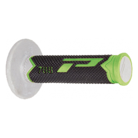 Paire de poignées Progrip 788 MX Triple densité White donuts