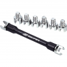 Clés à rayons aluminium usiné CNC SCAR 5.4 à 6.8 MM