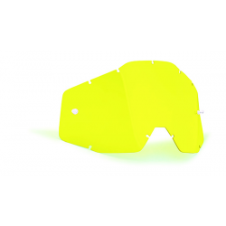 Ecran de lunettes FMF POWERBOMB/POWERCORE écran de remplacement anti-buée jaune
