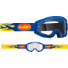 Paire de lunettes FMF POWERCORE Masque FMF Flame Navy - écran tranparent