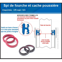 Kit joints spy et cache-poussière de fourche KX 60 65 80 85
