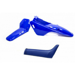 Kit plastique ART couleur origine bleu avec selle complete bleu Yamaha PW80