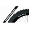 deco de jante BLACKBIRD Replica Honda Racing noir universelle