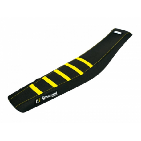 Housse de selle BLACKBIRD Zebra noir/jaune Husqvarna 85 TC