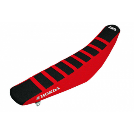 Housse de selle BLACKBIRD Zebra noir/rouge Honda 450 CRF/RX