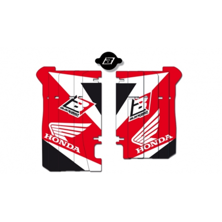 Kit deco de cache radiateur BLACKBIRD Dream Graphic 3 rouge Honda 450 CRF