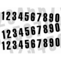 Numéro de courses (x3) 5 BLACKBIRD 16x7,5cm noir