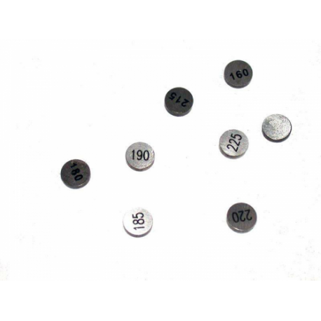 Pastilles de soupape HOT CAMS a diametre 10,0 x 2,15 mm - jeu de 5