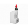 Bidon essence TUFF JUG 20L blanc translucide/bouchon rouge - bouchon remplissage rapide